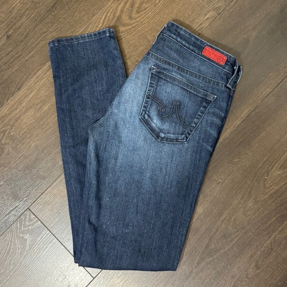 AG Adriano Goldschmied The Stilt Cigarette Jeans Dark Wash Women 27‎ Slim Fit